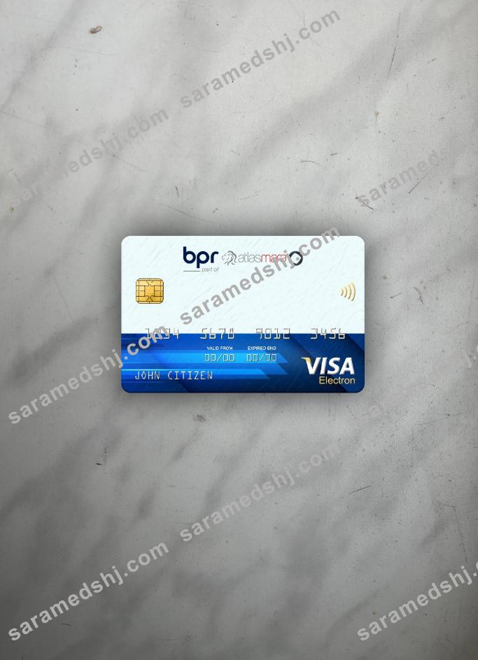 Rwanda BPR bank visa electron card photolook front